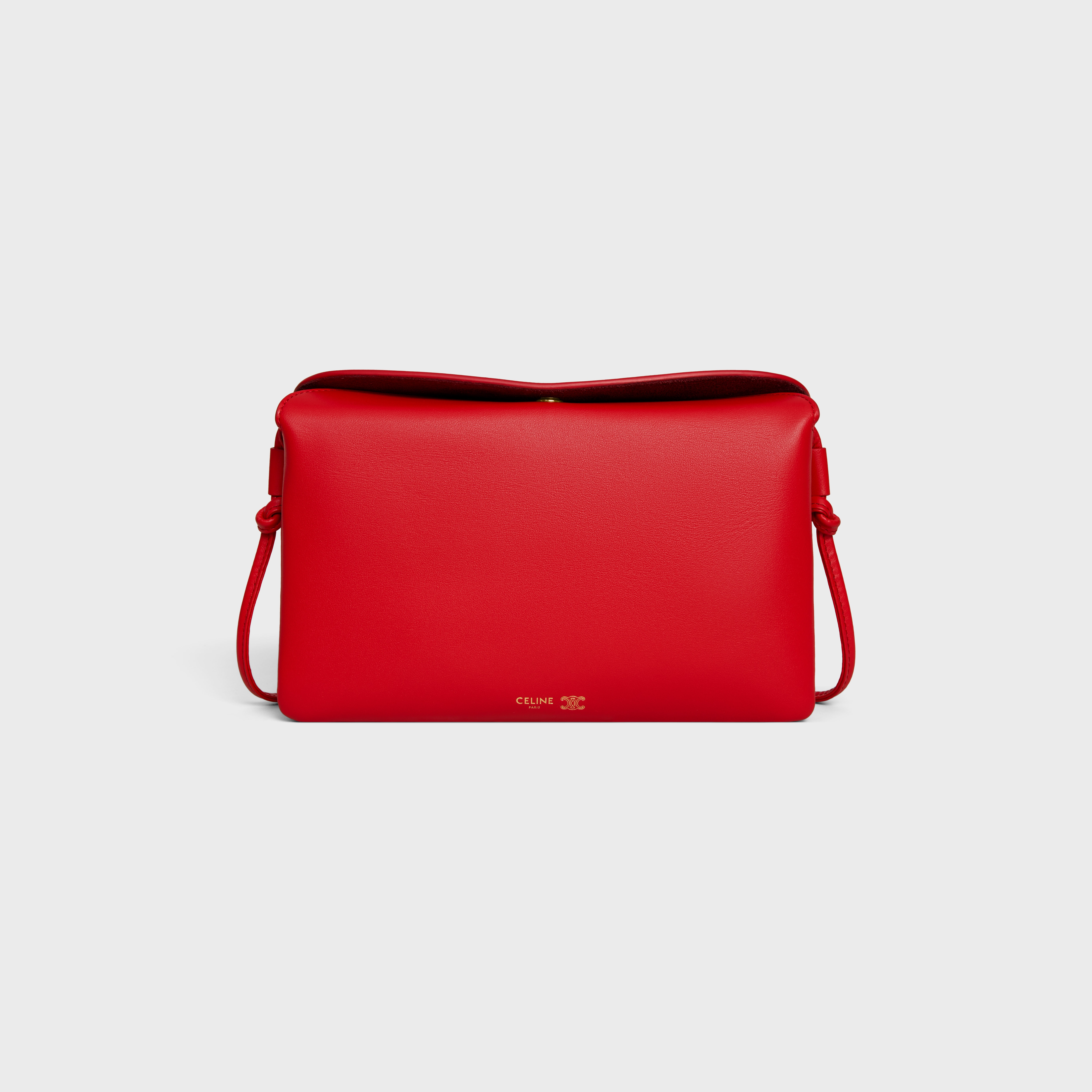 TRIO FLAP IN Smooth Lambskin - ULTRA RED | CELINE